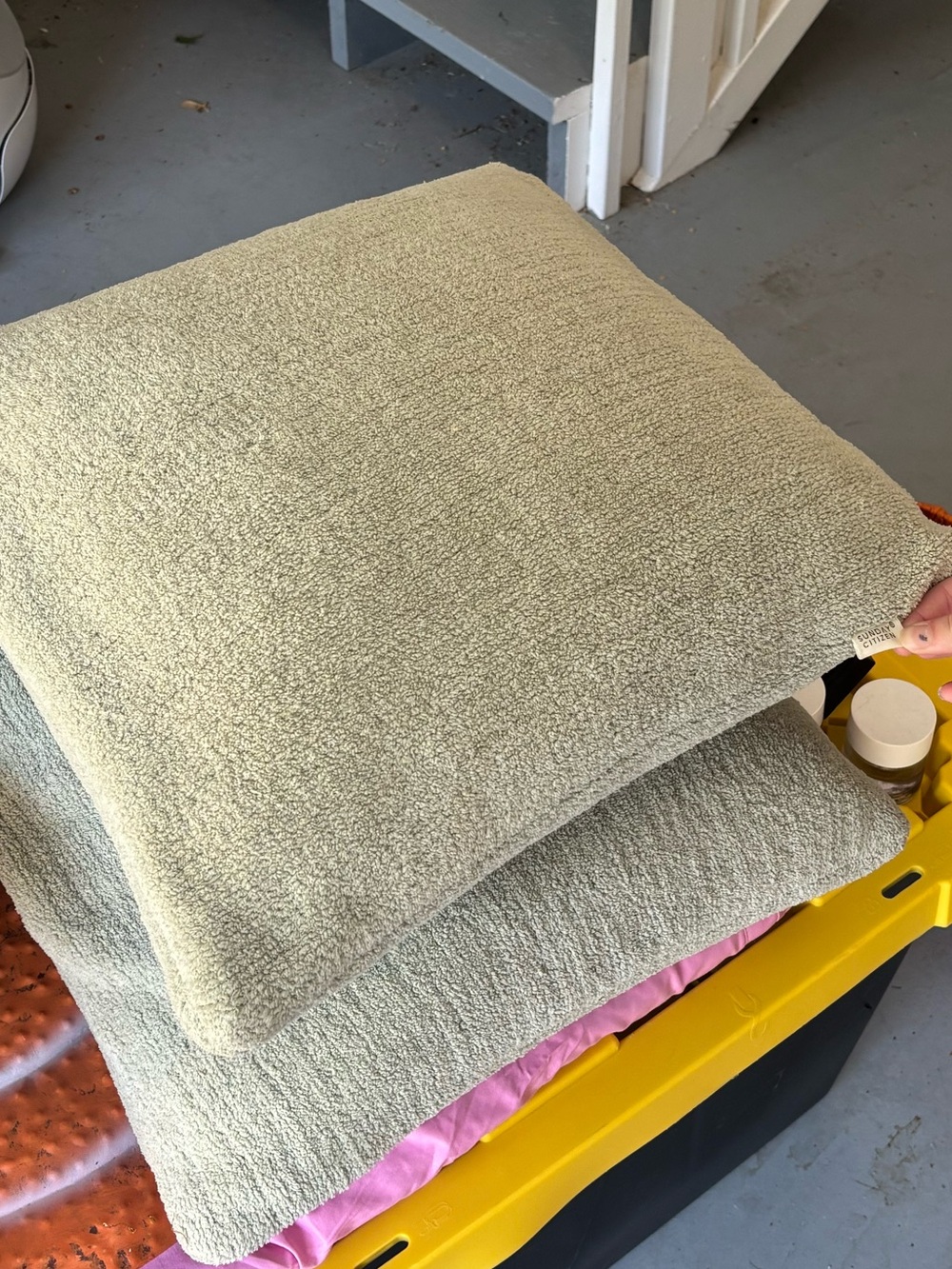Sunday Citizen Soft Sage Bouclé Throw Pillow